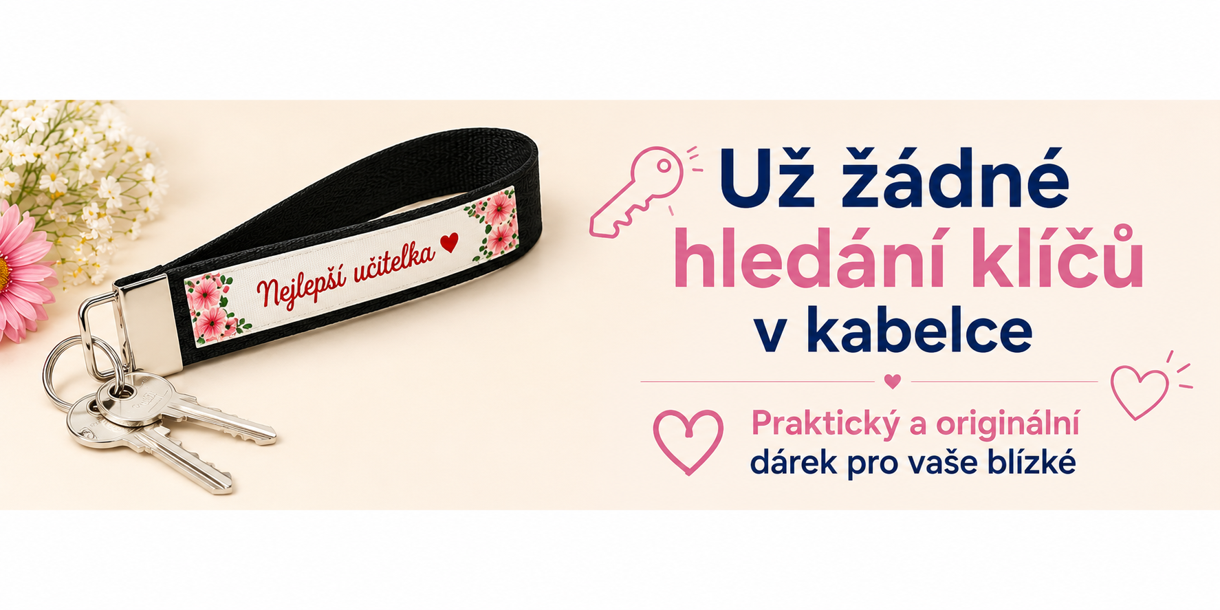 Dárkové klíčenky na zápěstí